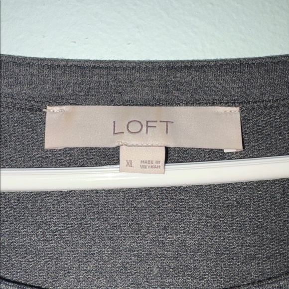 LOFT gray shift dress - Picture 2 of 7